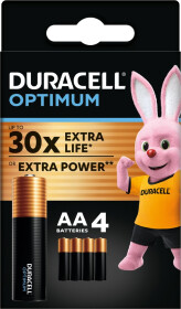 Батарейка Duracell Optimum 6835424 AA (пальчиковая) 1,5 V 4 шт