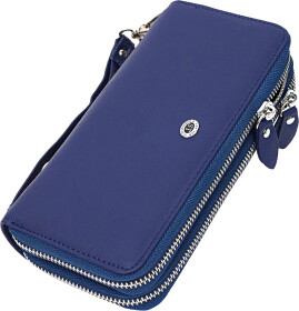 Клатч ST Leather 19431 без логотипа авто синий