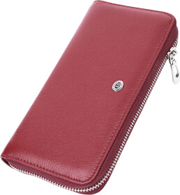 Клатч ST Leather 22560 без логотипа авто бордовый