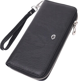 Клатч ST Leather 22562 без логотипа авто черный