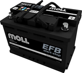 Аккумулятор Moll 6 CT-74-R EFB Start Stop 82074