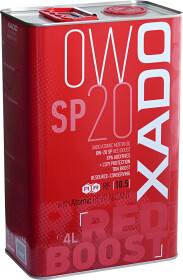 Моторное масло Xado Atomic Oil SP RED BOOST 0W-20 синтетическое
