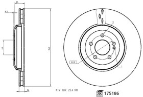 Тормозной диск Febi 175186