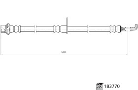 Тормозной шланг Febi 183770