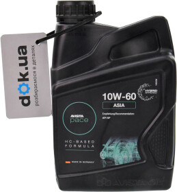 Моторное масло AVISTA Pace Asia 10W-60