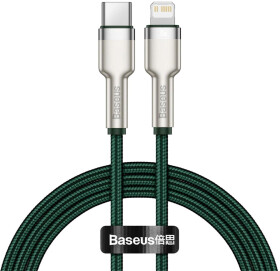 Кабель Baseus Cafule Metal CATLJK-A06 Apple Lightning - type-C 1 м