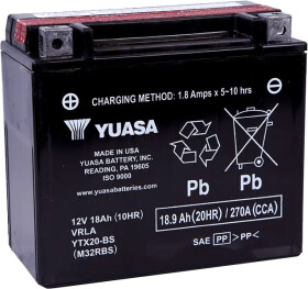Аккумулятор Yuasa 6 CT-18,9-L YTX20-BS