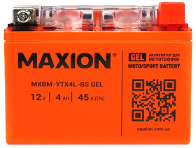 Аккумулятор Maxion 6 CT-4-R MXBM-YTX4L-BS_GEL