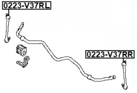 Стойка стабилизатора Febest 0223v37rl