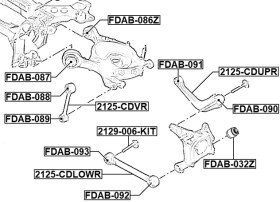 fdab092 Febest Сайлентблок рычага