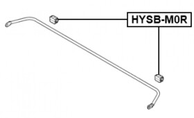 Втулка стабілізатора Febest hysbm0r