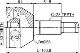Граната Febest 1510007