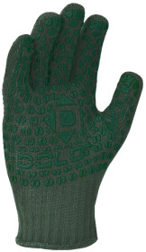 Рукавички робочі Doloni Стандарт трикотажні з покриттям ПВХ зелені