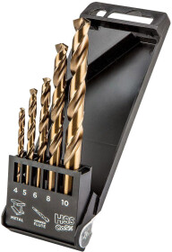Набор сверл Graphite спиральных по металлу 57H086 4-10 мм 5 шт.