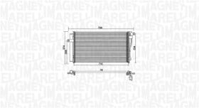 Радиатор кондиционера Magneti Marelli 350203953000