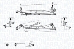 Трапеция стеклоочистителя Magneti Marelli 085570736010