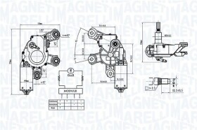 Двигун склоочисника Magneti Marelli 064072300010