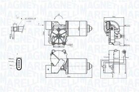 Двигатель стеклоочистителя Magneti Marelli 064370300010