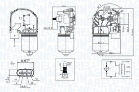 Двигатель стеклоочистителя Magneti Marelli 064376200010