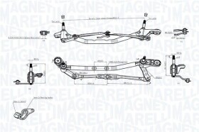 Трапеция стеклоочистителя Magneti Marelli 085570725010