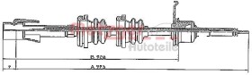 Тросик спидометра Metzger S 31024