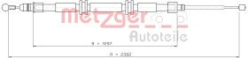 Трос ручного тормоза Metzger 116686