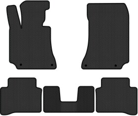 Комплект килимків EVAtech MB44551C5MS4RBB чорний без логотипа