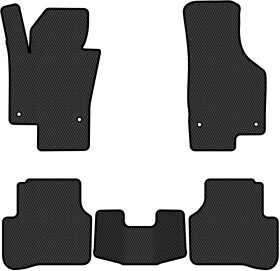 Комплект килимків EVAtech VW31277CL5TL4RBB чорний без логотипа