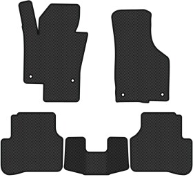 Комплект килимків EVAtech VW33531CY5AV4RBB чорний без логотипа