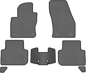 Комплект килимків EVAtech VW41380CS7AV4RGB сірий без логотипа