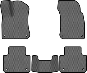 Комплект килимків EVAtech VW3291CE5AV8RGB сірий без логотипа