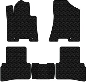 Комплект килимків EVAtech HY31545CV5KH3KBB чорний без логотипа