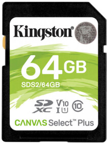 Карта памяти Kingston Canvas Select Plus SDXC 64 ГБ