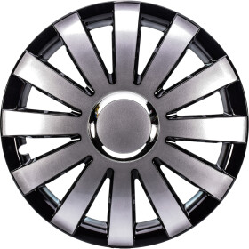 Ковпак на колесо Olszewski Onyx сріблястий + чорний