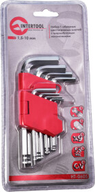Набор ключей шестигранных Intertool HT0605 1,5-10 мм 9 шт