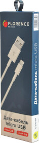 Кабель Florence FL2110WM USB - Micro USB 1 м