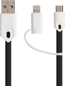 Кабель 2 в 1 Wesdar RL054628 USB - Apple Lighting - Micro USB 1 м
