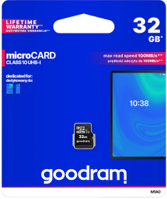 Карта памяти Goodram ﻿Single Pack microSDHC 32 ГБ