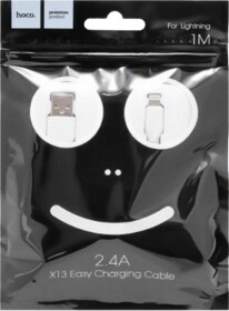 Кабель Hoco X13 X13L1MWHITE USB - Apple Lightning 1 м