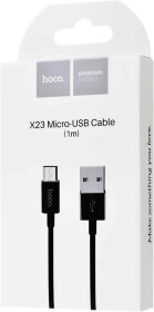 Кабель Hoco X23 X23MICROBLACK USB - Micro USB 1 м