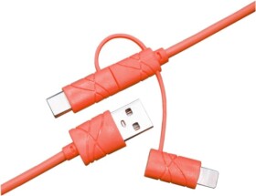 Кабель 3 в 1 XoKo Apple Lightning - Micro USB - type-C SC-310-RD 1 м