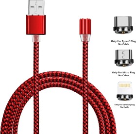 Кабель 3 в 1 XoKo Apple Lightning - Micro USB - type-C SC-350MGNT-2RD 2 м