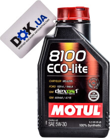 Моторное масло Motul 8100 Eco-Lite 5W-30 синтетическое
