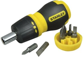 Отвертка реверсивная с набором бит Stanley Multibit Stubby 0-66-358