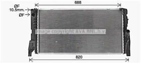 bw2585 AVA Quality Cooling Радіатор охолодження двигуна