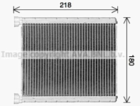 Радиатор печки AVA Quality Cooling ms6763