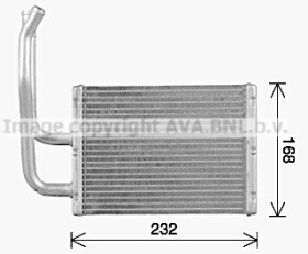 Радіатор пічки AVA Quality Cooling mz6299