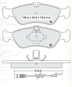 Гальмівні колодки DAfmi D148EI