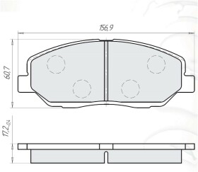 Тормозные колодки DAfmi D241E