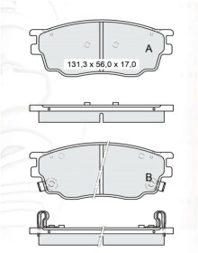 Тормозные колодки DAfmi D218E